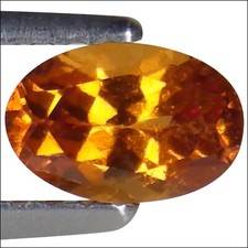 0.54 Ct Natural Hessonite Garnet Gemstone Orange Color Oval Cut