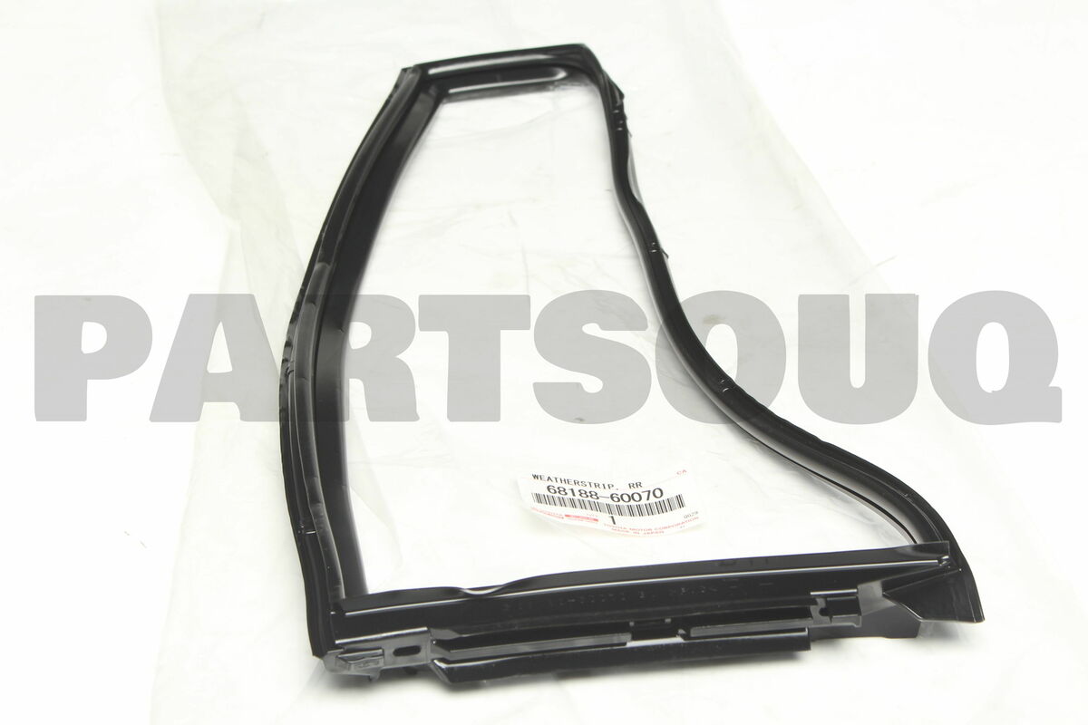 6818860070 Genuine Toyota WEATHERSTRIP, REAR DOOR QUARTER 6818860070 Genuine Toyota WEATHERSTRIP, REAR DOOR QUARTER