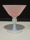 Steuben Rosaline Opalescent Champagne Martini Sherbet Glass