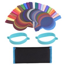 24PCS Camera Flash Gel Transparent Color Correction Balance Lighting Fliter N3O9