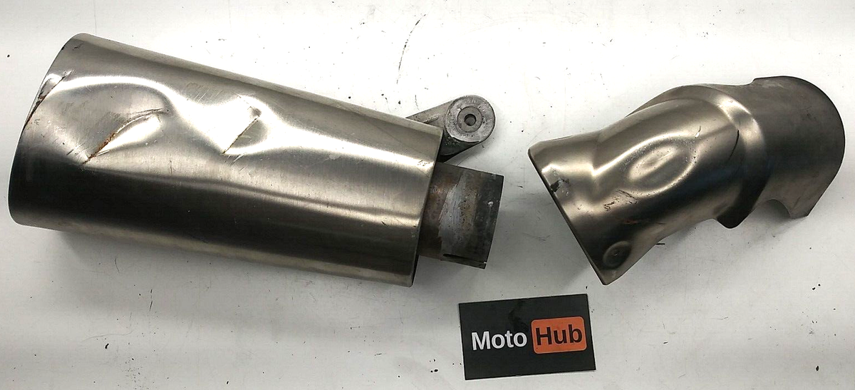 09-16 BMW S1000RR K46 OEM SHORTY SLIP-ON EXHAUST MUFFLER CAN PIPE