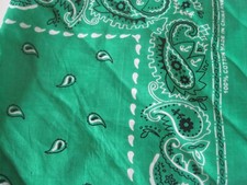 Green Bandana Cotton GUC