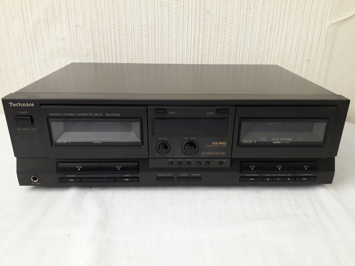 Technics RS-TR232 Stereo Double Cassette Deck | eBay