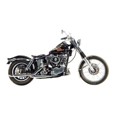 煤球儿 Paughco Motorbike Shorty Exhaust S-Pipe Chrome 38 Inch For 66-69