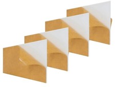 Inkdotpot Pack of 4, 6mm White Acrylic Sheet 15/64 Thick Cast 6"x12" Transparent