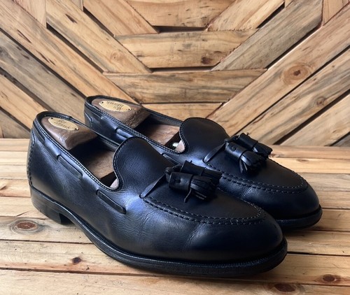 Brooks Brothers #770 Black Leather Tassel Dress Loafer Shoes Size US 9 D - 第 1/16 張圖片