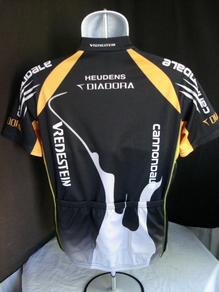 Cannondale Vredestein Mens Black 100% Poly 3/4 Zip S/S Cycling Jersey Sz. L - Image 4 of 4