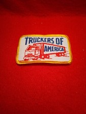 TRUCKERS OF AMERICA TRACTOR TRAILER SEMI 18 WHEELER RIG FREIGHT TRUCK PATCH NEW