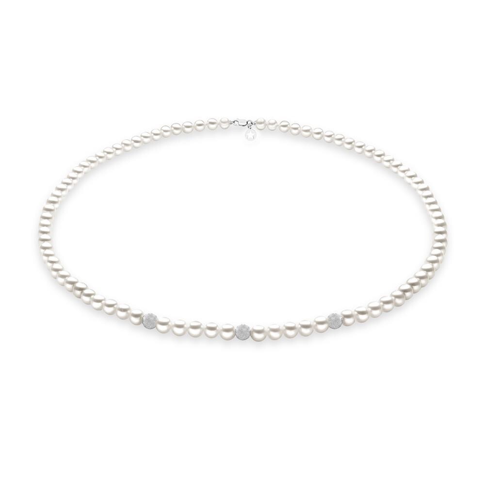 Collana FILI FANTASIA ORO PERLE SFERE DIAMANTATE FWQ193B Comete Donna