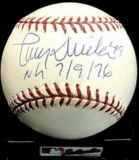Larry Dierker Astros & St. Louis Cardinals signed Baseball with inscrip no Hit 