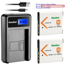 Kastar Battery LCD USB Charger for Sony NP-BN1 NPBN1  Sony Cyber-shot DSC-WX9