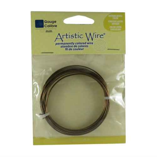 Artistic Wire Craft Wire ANTIQUE BRASS from 14 to 28 ga - Picture 2 of 9