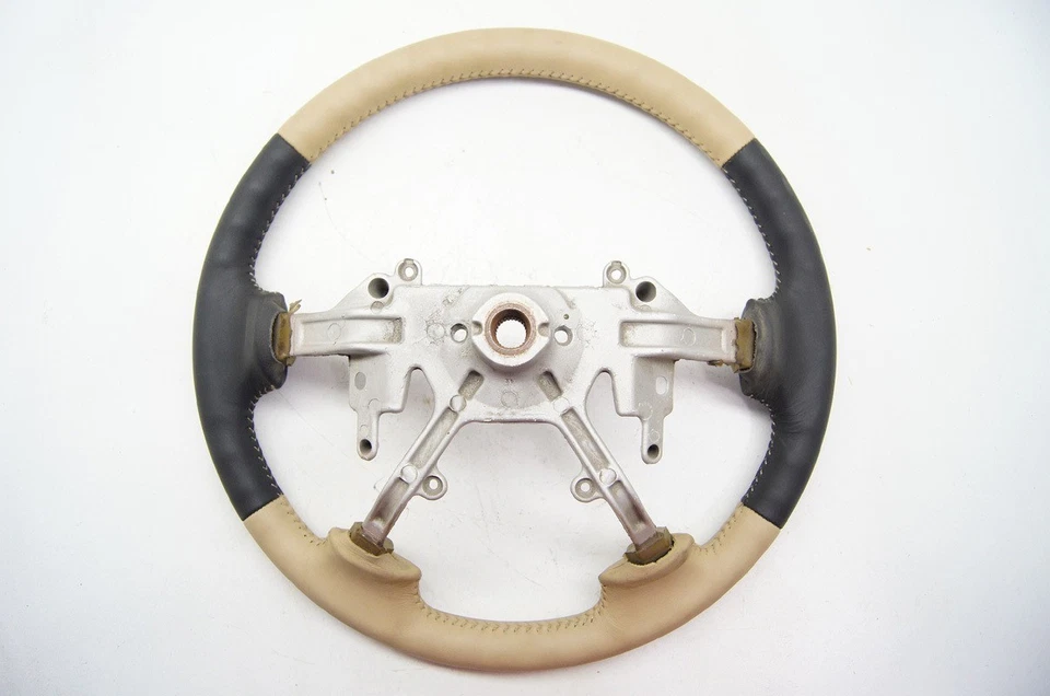 Isuzu VehiCROSS 1999-2001 Rodeo Passport OEM volante cuero negro tostado Foto 3 de 4