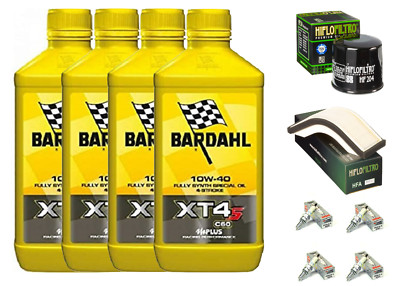 KIT/INSPEKTION ZX-10R NINJA 2004/05 BARDAHL XT4-S 10W40 ÖLFILTER LUFT KERZEN