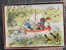 Vintage Wooden Penelope Switzerland Jigsaw Puzzles Rare 4 "Voyage au pays du