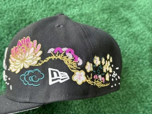 Gorra Atlantic Braves New Era Talla 7 1/8 Adulto 59FIFTY Flor de Cerezo Ajustada - Imagen 6 de 12