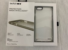 Tech21 EVO Mesh Phone Case Cover for iPhone 6 PLUS 6s PLUS Clear/Grey New