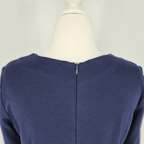 Amanda Uprichard Navy Maternity Dress Baby Shower Office Womens Sz XL MSRP $225 - Picture 5 of 7