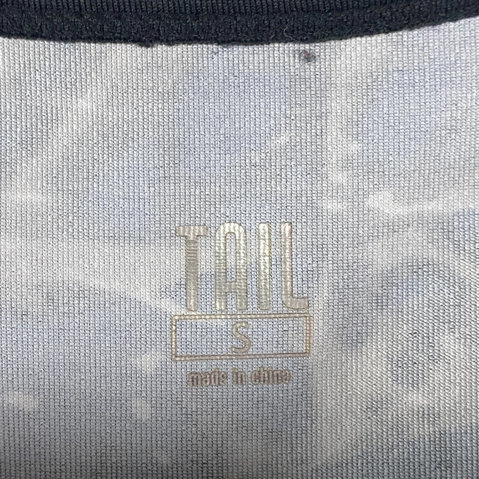 Top de cola manga larga talla pequeña negro blanco gris golf tenis elástico Foto 4 de 4