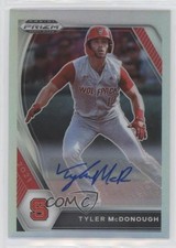 2021 Panini Prizm Draft Picks Silver Prizm Auto Tyler McDonough #PDP75 Auto gp1