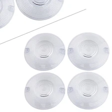 4 Pcs Moto Turn Signal Light Cover Clear Lens For Harley Electra Glide us