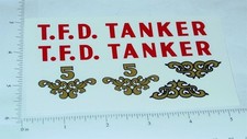 Tonka 1958 TFD Tanker Truck Sticker Set TK-128