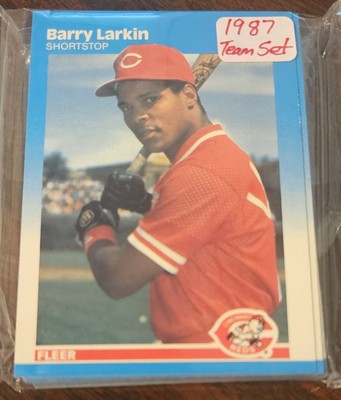 1987 FLEER - CINCINNATI REDS Team Set w/ Barry Larkin RC Pete Rose Dave Parker