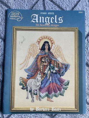 ASN Angel Cross Stich #3661 Six Heavenly Designs Pattern Barbara Baatz