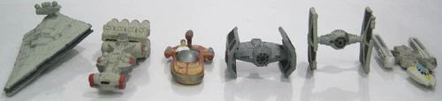 Galoob Vintage Micro Machines Star Wars Ships Lot TIE Y-Wing Destroyer Speeder