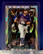 CAL RALEIGH 2025 Topps CHROME RAYWAVE REFRACTOR See Pics! MINT-GEM