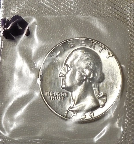 1959 WASHINGTON Quarter Nice SILVER FS-901 PROOF Reverse Type B