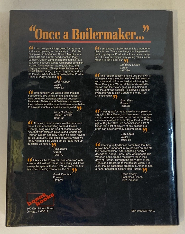 Boilermaker Basketball : Purdue Teams SIGNED by Gene Keady, Bill Keller hcdj Foto 3 de 4