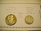 US MORGAN HALF DOLLAR 1915  &  US MORGAN QUARTER 1909D - Both Silver, Both VG