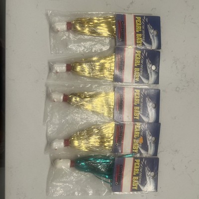 C&H Lures-Pearl Baby Lure PB5 Pearl Lot of 5 Offshore Fishing Jig 1.5oz