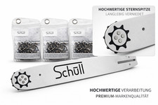 Schwert  Sägeketten für McCulloch  CS 350  Halbmeißel 35cm 3/8P 52TG 1,3mm