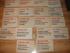 Konvolut 18 verschiedene Zuglaufschilder  DB (um 2006?) InterCity/IC, Gebraucht