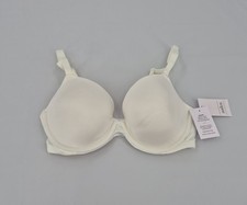 Women s Auden Smooth Lightly Lined Comfort Wire Bra Cream 32D NEW