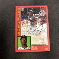 2019 Topps Update Series - 1984 Topps Baseball Autographs Shed Long #84A-SL Red