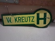 Haltestellenschild Fa Kreutz, Haiger, Rheinland-Pfalz