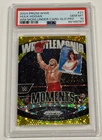 2024 Prizm WWE HULK HOGAN 08/10 #21 WRESTLEMANIA MOMENTS GOLD PRIZM PSA 10 GEM