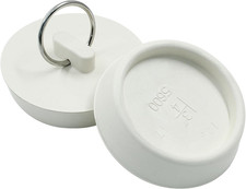 2Pcs Rubber Drain Stopper Fits 1-3/4 Inch to 1-7/8 Inch, Bathtub Drain Plug with