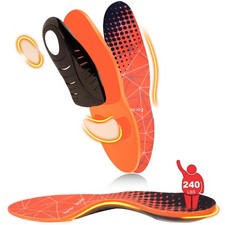 Heavy Duty Support Pain Relief Orthotics - 220 lbs Plantar Fasciitis High Ar...