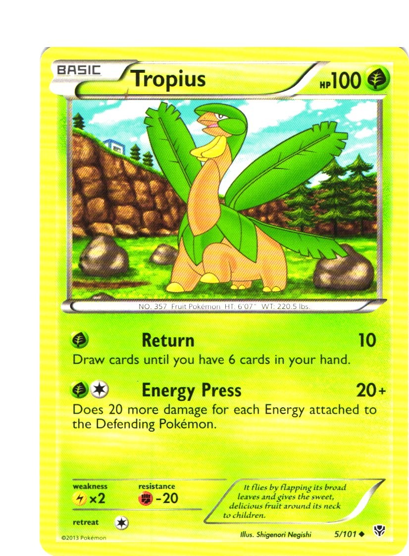 Tropius Uncommon Plasma Blast 5/101 LP
