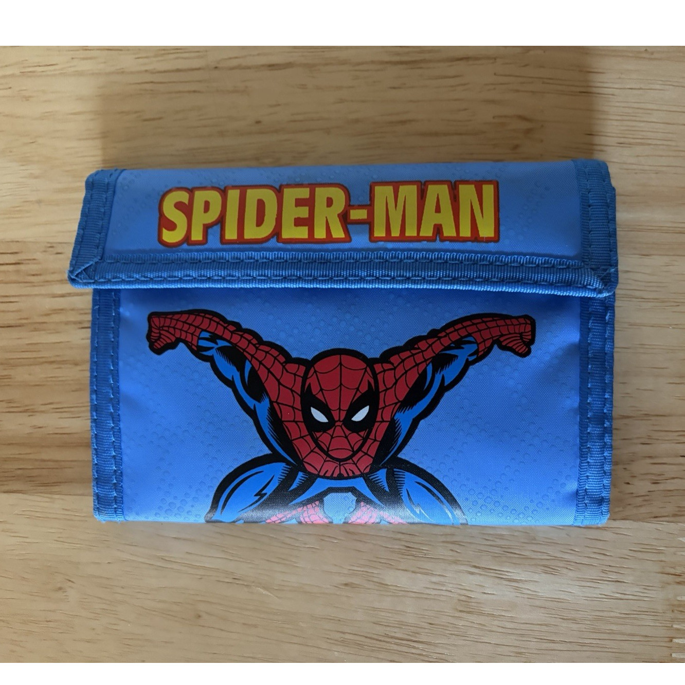 Marvel Comics Spider-Man Trifold Wallet Blue Synthetic Credit Card Holder
