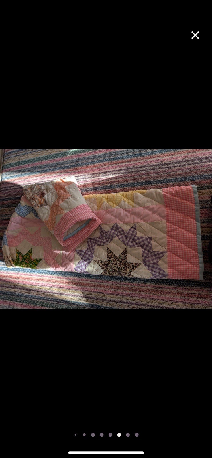 Handmade repurposed Patchwork Quilted Jacket Pink… - image 7