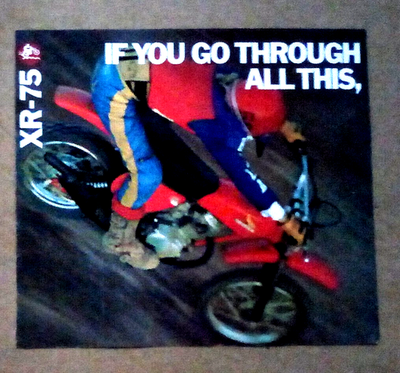 1977 Honda XR75 Sales Brochure | eBay