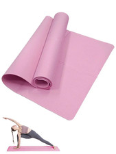 Yoga Mat Pilates Fitness Mat 3/4/6Mm Thicknes Non Slip Yoga Cushion Travel