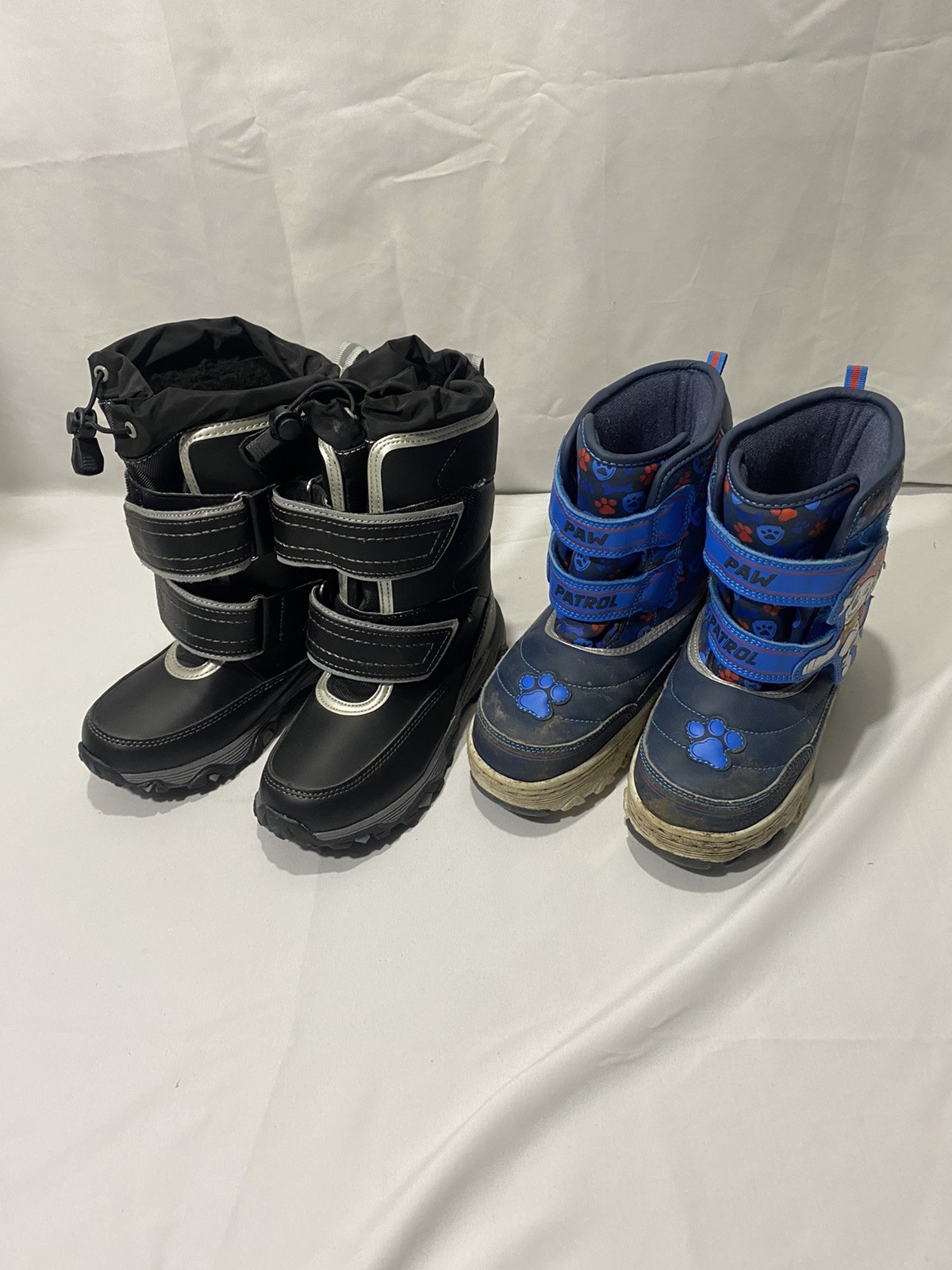 Boys Snow Boots 2 Pairs 1 New And 1 Used.  Size 12m
