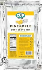 By the Cup Pineapple Soft Serve Ice Cream or Smoothie Non-Dairy Mix 5.5 lb bag