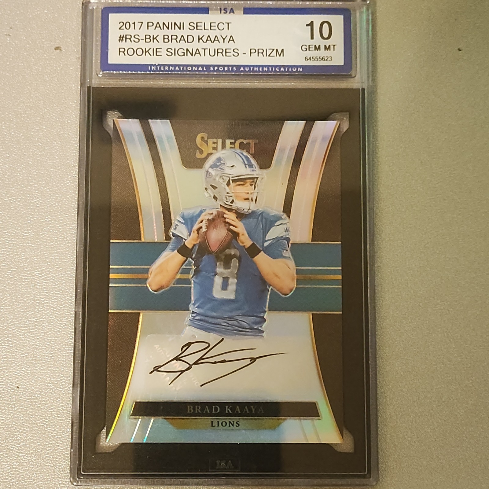 Brad Kaaya Panini Select Rookie Signatures Prizm #RSBK Base